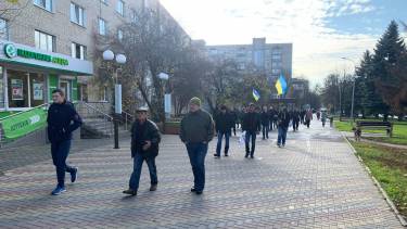 У Вінниці АТОвці перекрили дорогу через землю (ОНЛАЙН-ТРАНСЛЯЦІЯ)