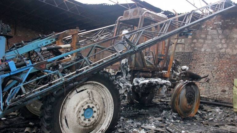 На Вінниччині пожежа завдала збитків сільгосппідприємству на два мільйони