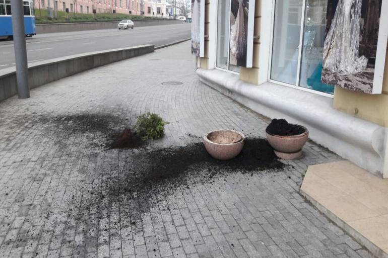 Різдвяні вихідні у Вінниці: розтрощили зупинку, клумби та ледь не обікрали вертеп