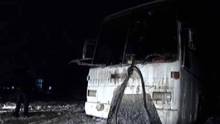 У Вінниці на Барському шосе горів автобус