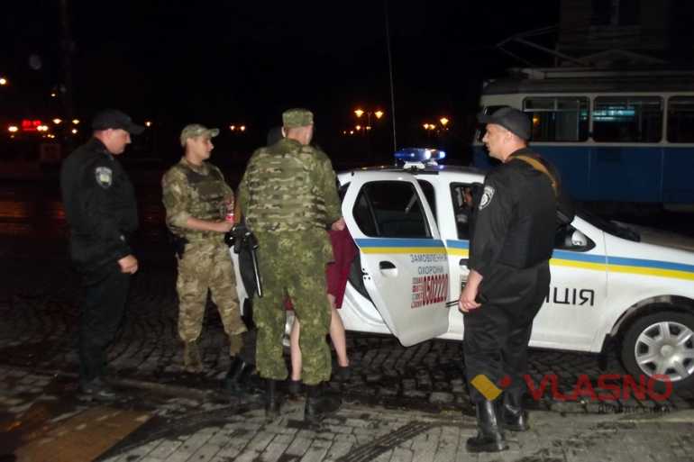нічний дебош у Вінниці фото