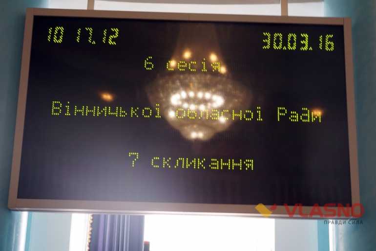 сесія Вінницької облради фото