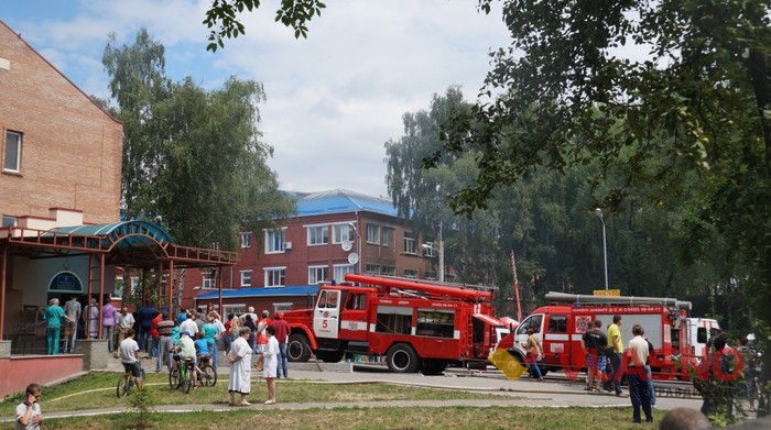 пожежа у Вінницькій міській лікарні швидкої допомоги фото