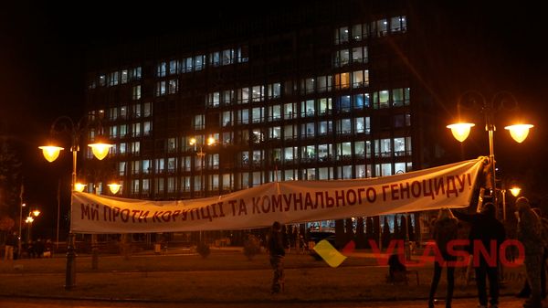 У Вінниці на тарифному Майдані готуються запалити бочки 
