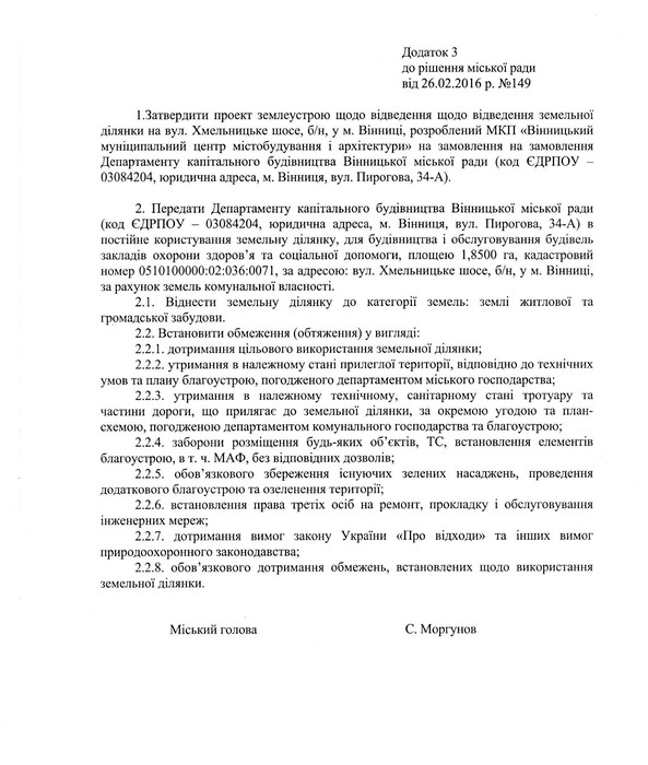 місце будівництва кардіоцентру у Вінниці фото
