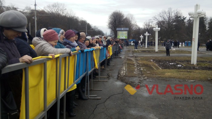 протести у Вінниці під час приїзду Порошенка фото