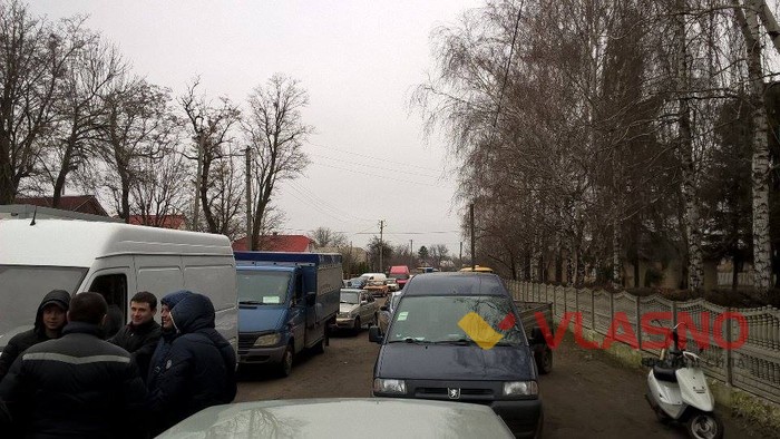 протест на Бершадській трасі фото
