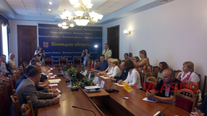 підписання меморандуму про співпрацю між Вінницею, Італією та Польщею фото