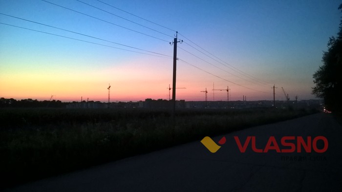 захід сонця у Вінниці фото