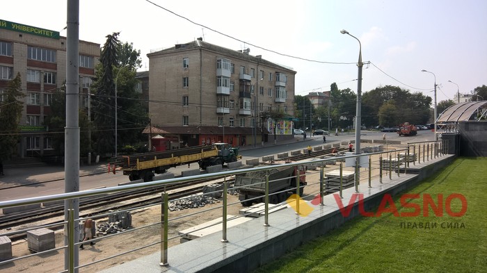 реконструкція площі Гагаріна у Вінниці фото