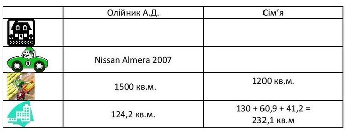 майно Анатолія Олійника фото