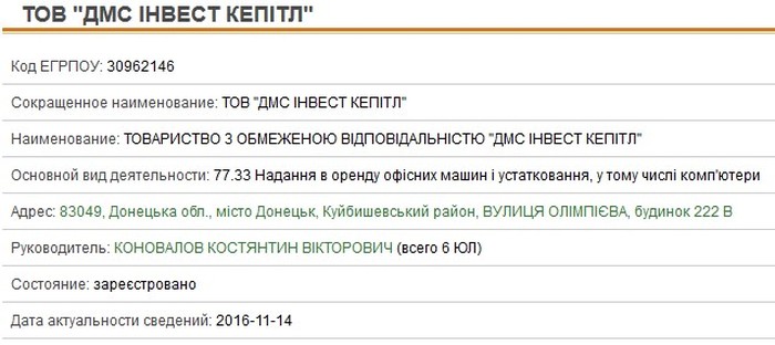  Фірма ТОВ "ДМС Інвест Кепітл" зареєстрована в Донецьку, яка купила вінницький гуртожиток фото