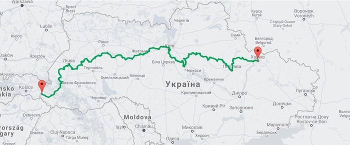 босоногі мандрівники карта