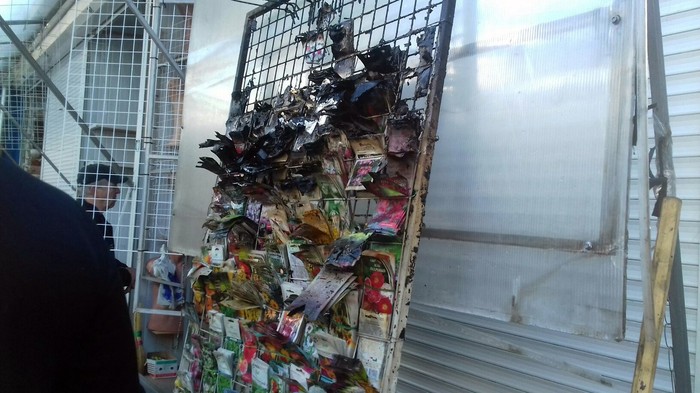пожежа на центральному ринку у Вінниці фото