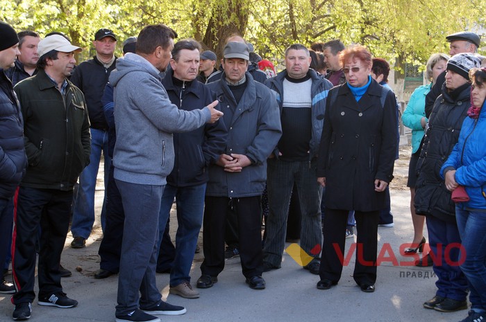 протест на заводі у Гнівані фото