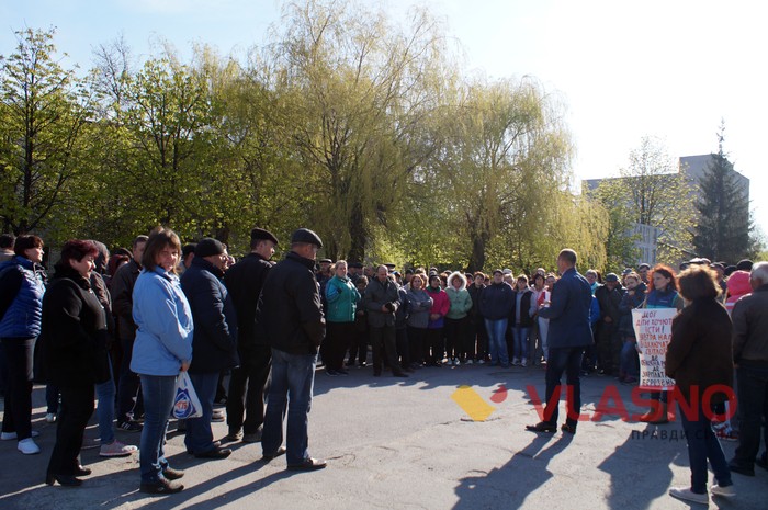 протест на заводі у Гнівані фото