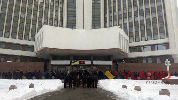 протест пенсіонерів-міліціонерів у Вінниці фото