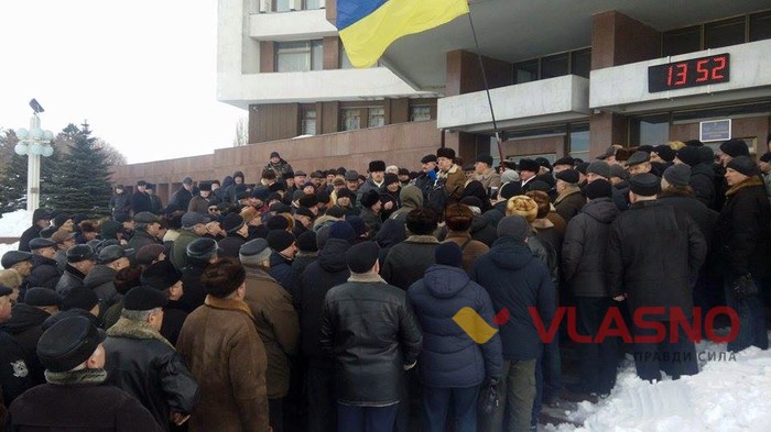 протест пенсіонерів-міліціонерів у Вінниці фото