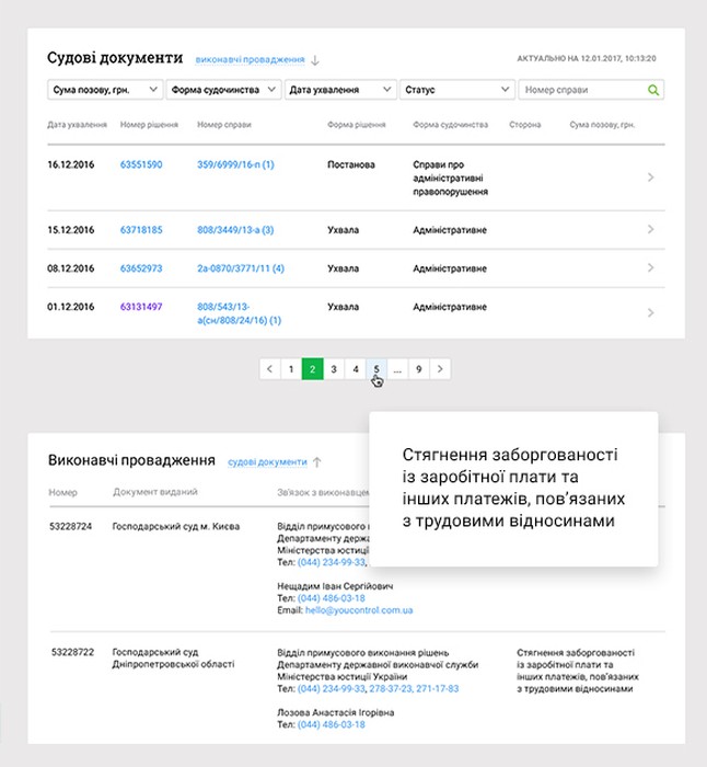дані з youcontrol фото