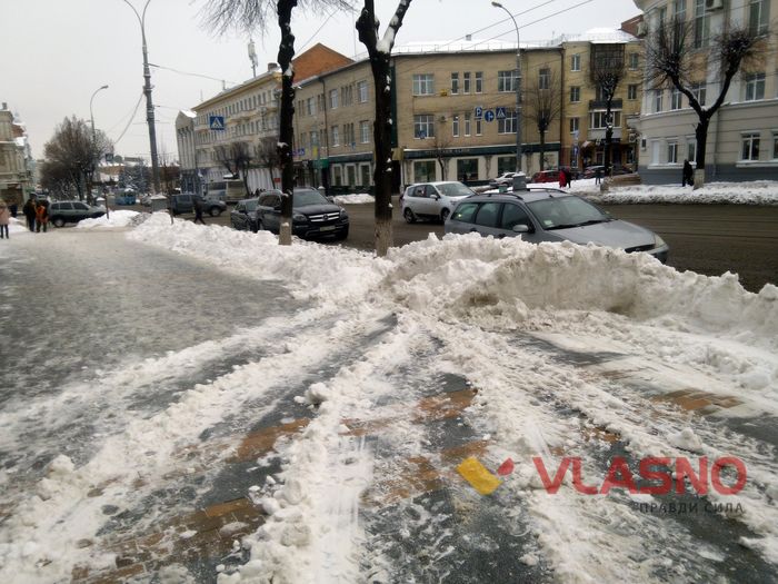 сніг на вінницьких дорогах фото