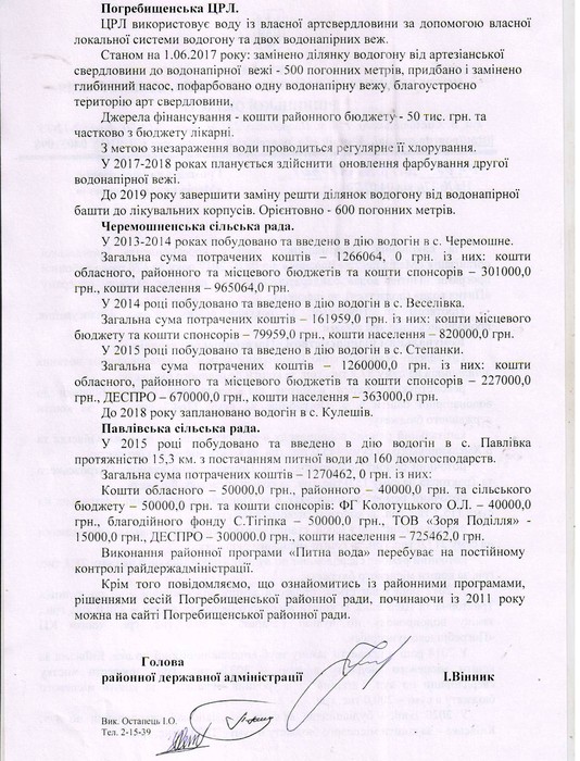 вода в Погребищі фото