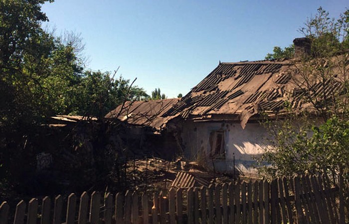 обстріл Ольгинки фото