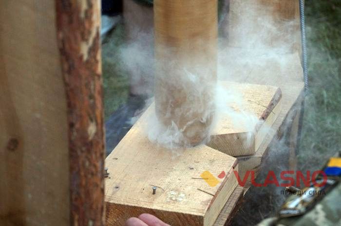 видобування живого вогню у Хмільнику фото