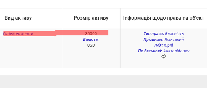 статки Юрія Ясінського фото
