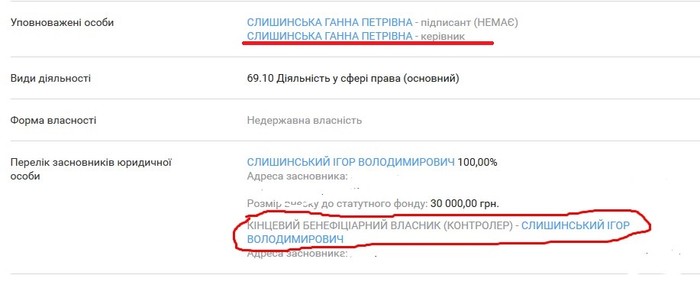майно Володимира Слишинського фото