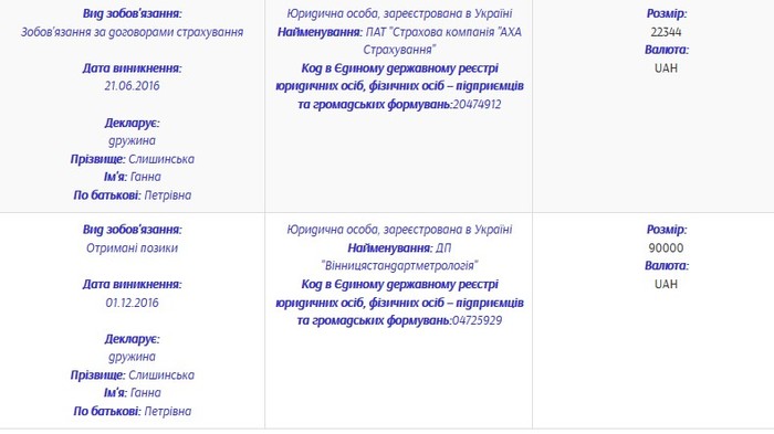 майно Володимира Слишинського фото