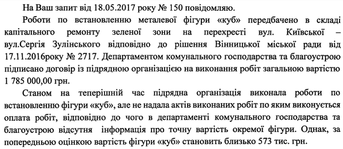 вінницький "Куб" фото