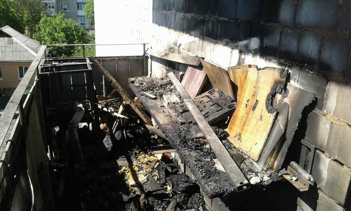 пожежа на вулиці Стеценка у Вінниці фото