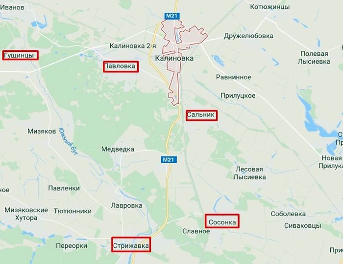 карта Калинівки фото