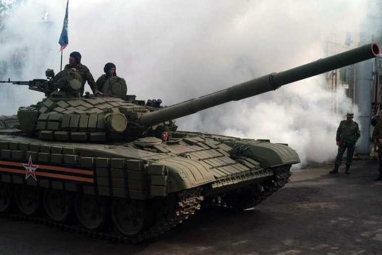 танк бойовиків в АТО фото