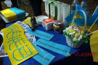 торт у вигляді українського прапора у Вінниці фото