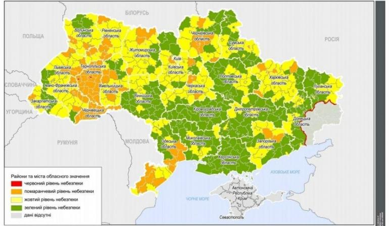 Вінниця та Козятин виходять із &laquo;помаранчевої&raquo; зони