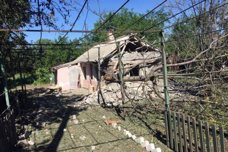 обстріл Ольгинки фото