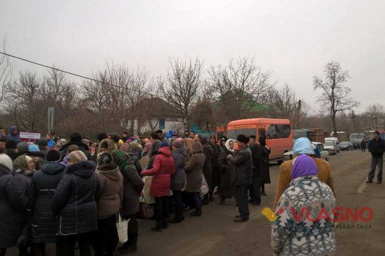 протест на Бершадській трасі фото