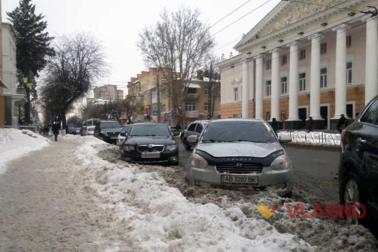 сніг на вінницьких дорогах фото