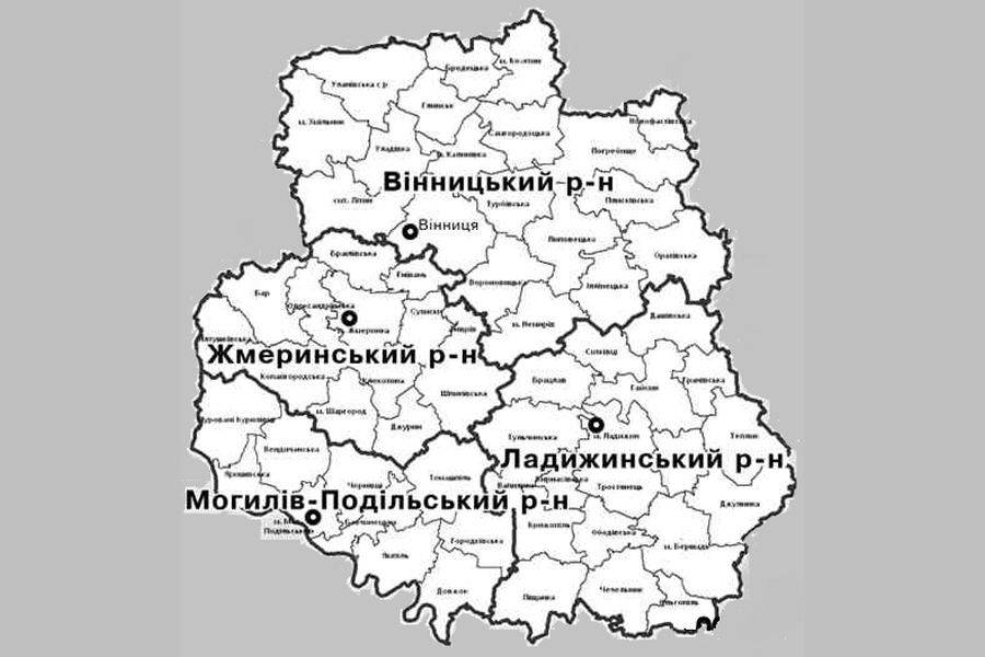 На Вінниччині замість 27 районів буде &ndash; 4