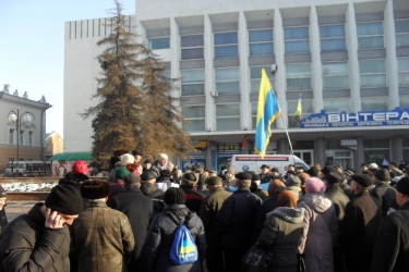 Біля погруддя Шевченка знову захищали &ldquo;Хорта&rdquo; 