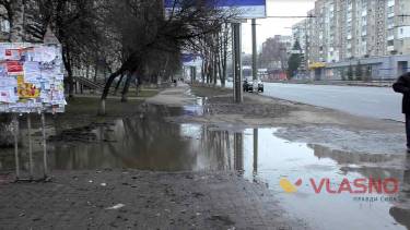 Тротуари &laquo;по-європейськи&raquo;. Коли облаштують пішохідні доріжки у Вінниці? (ВІДЕО)